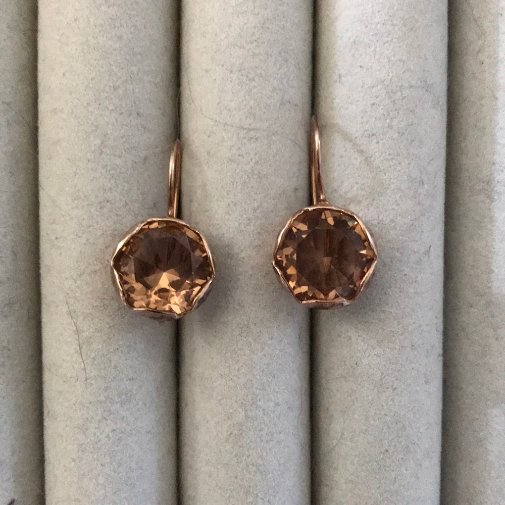 Rose gold earrings